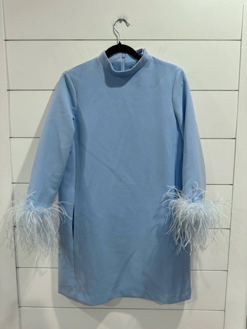 Tuckernuck blue feather mod Ellie mini dress - Picture 3 of 8